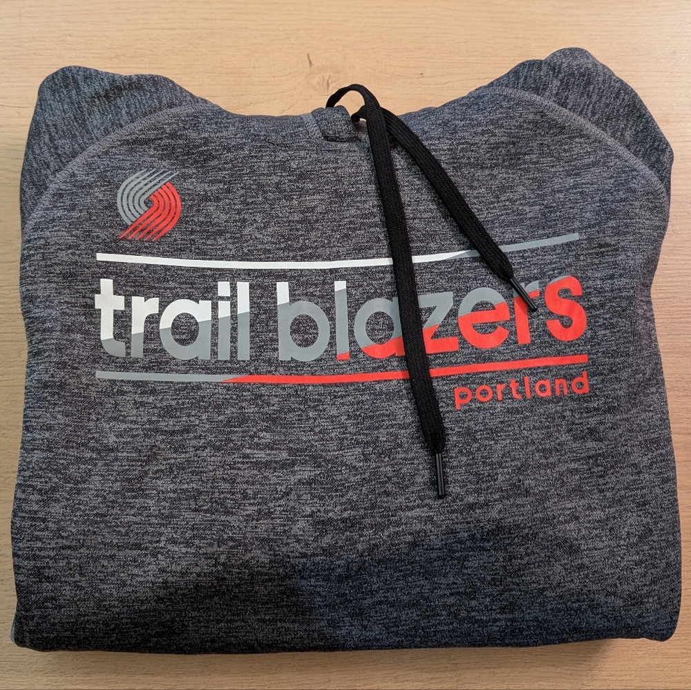 Adidas Trail Blazers Charcoal Hoodie
